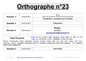 Orthographe n°23 - bla-bla cycle 3