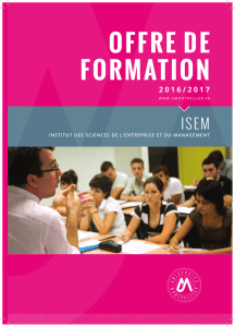 offre de formation - Université de Montpellier