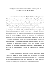 Les logiques de la révision de la Constitution française par la loi