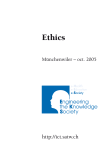 N° 6 Ethics, octobre 2005