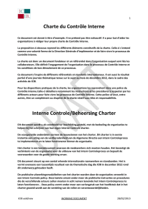 Charte du Contrôle Interne