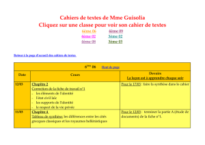 Cahiers de textes de Mme Guisolia Cliquez sur une classe pour voir