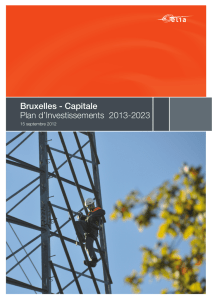 Bruxelles - Capitale Plan d`Investissements 2013-2023