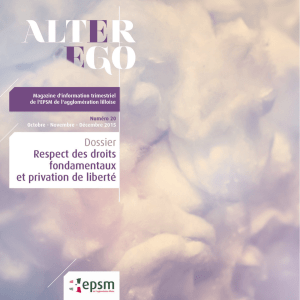 Alter ego 20 - Respect des droits fondamentaux et privation de liberté