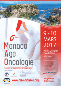 programme scientifique - 6eme Monaco Age Oncologie