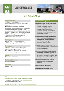 Programme BTS Assurance