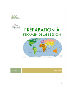 Préparation à l`examen de mi-session