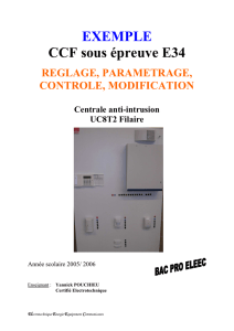 CCF 2 réglage paramétrage contrôle modification