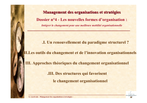 Management des organisations et stratégies