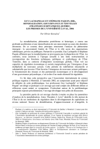 Guy Lachapelle et Stéphane Paquin, dir., Mondialisation