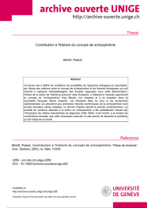 Thesis - Archive ouverte UNIGE