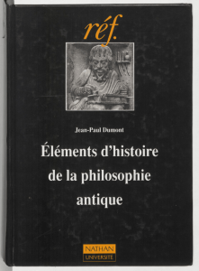 Éléments d`histoire de la philosophie antique