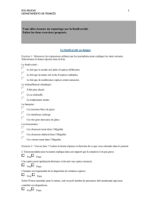 COUTE LA BIODIVERSITÉ - LES ILES EN FLE NIVEAU B1.1