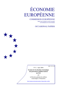 European Economy. Economie européenne. Occasional papers. 6