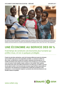 Une économie au service des 99