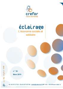 L`économie sociale et solidaire - Catalogue en ligne Centre de