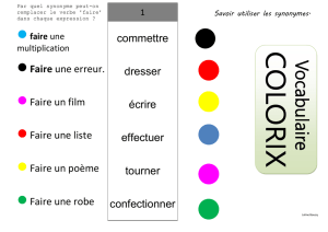 5 colorix sur les synonymes et contraires