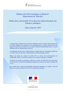 Tableau de bord économique et financier département de Vaucluse