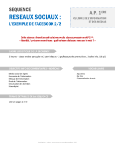 Facebook 2 – trame pedagogique