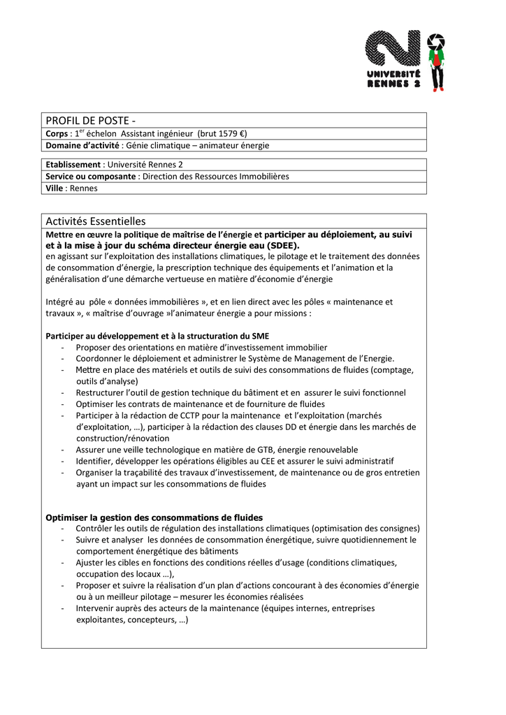 Exemple Fiche Profil De Poste Comment R diger Une Fiche De Poste Exemple Fiche Profil De Poste Comment R diger Une Fiche De Poste