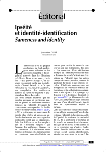 Ipséité et identité-identification