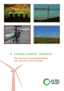 L`enjeu Climat Energie