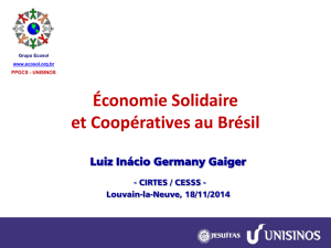Économie Solidaire et Coopératives au Brésil