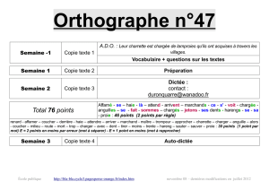 Orthographe n°47 - bla-bla cycle 3