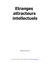 Etranges attracteurs intellectuels - Accueil - MCX-APC