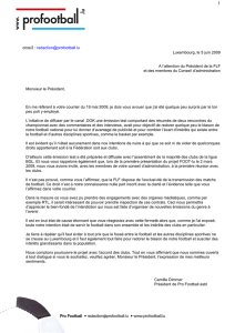 email :  Luxembourg, le 5 juin 2009 A l