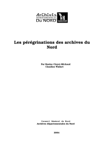 Les pérégrinations - Archives départementales du Nord