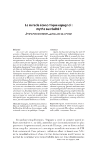 le miracle économique espagnol : mythe ou réalité