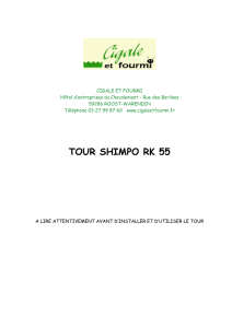 TOUR SHIMPO RK 55 - Cigale et Fourmi