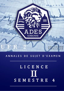 Annales L2 – Semestre 4 UFR 02 (2016-2017)
