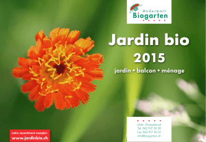 Jardin bio - Andermatt Biogarten