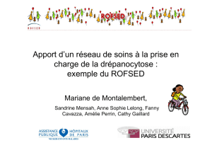 Apport d`un réseau de soins à la prise en charge de la