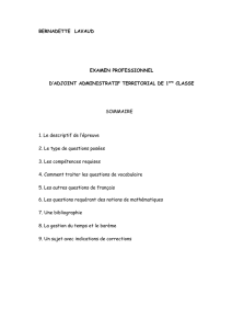 examen professionnel d`adjoint administratif territorial de 1ére classe