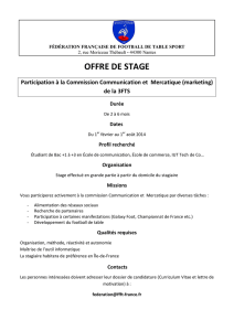 Stage 3FTS 2014-001 - Fédération Française de Football de Table