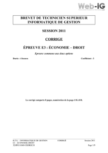 Economie - Droit - Web-IG