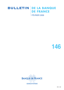 Bulletin de la Banque de France n° 146 - Février 2006