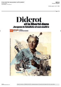 Diderot et la liberté dans Jacques le fataliste et son