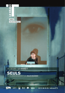 Dossier spectacle " Seuls " (pdf - 3,77 Mo)