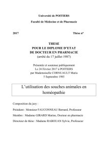 L`utilisation des souches animales en homéopathie