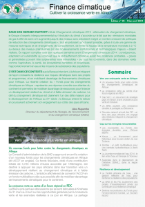 Bulletin du financement climatique - Edition N°25 - Mars