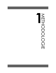 1 METHODOLOGIE