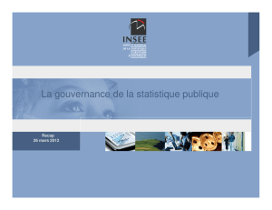 La gouvernance de la statistique publique