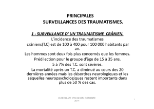 Surveillances traumas - promotion 2014