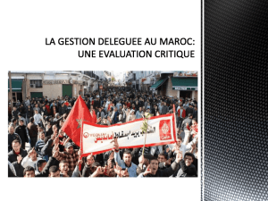 LA GESTION DELEGUEE AU MAROC:UNE EVALUATION CRITIQUE