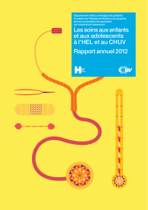 Rapport annuel 2012 - Hôpital de l`enfance