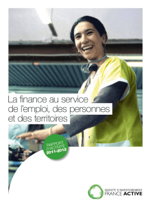 Rapport d`activité SIFA France Active 2011-2012
